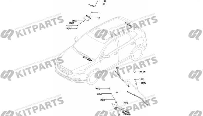 Стеклоочиститель FAW Besturn X40