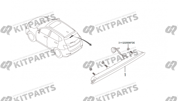 Дополнительный стоп сигнал Haval H2