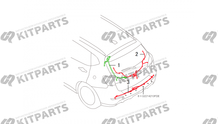 Проводка - багажный отсек Haval H2