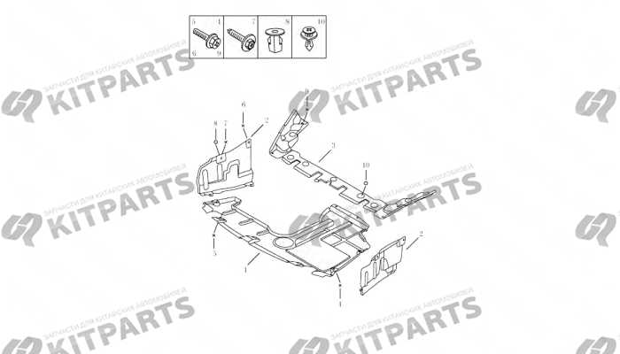 ENGINE BOTTOM SHIELD Geely Emgrand X7