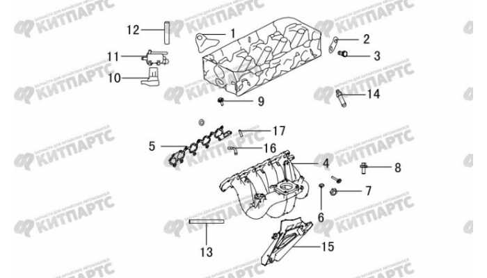 Коллектор впускной Great Wall Hover H3 New