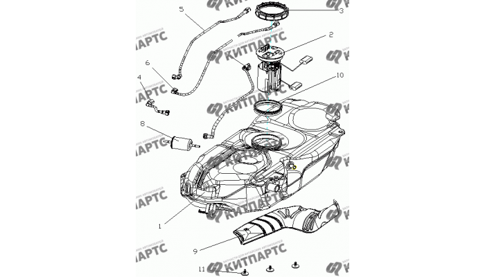 Насос топливный Geely MK