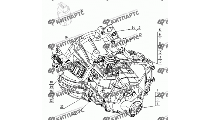 коробка передач в сборе Geely MK